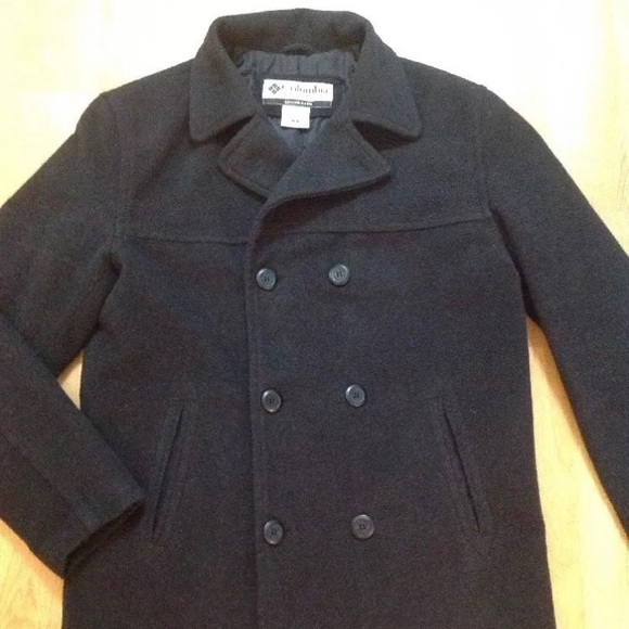 Men’s Columbia charcoal gray peacoat - Picture 4 of 8